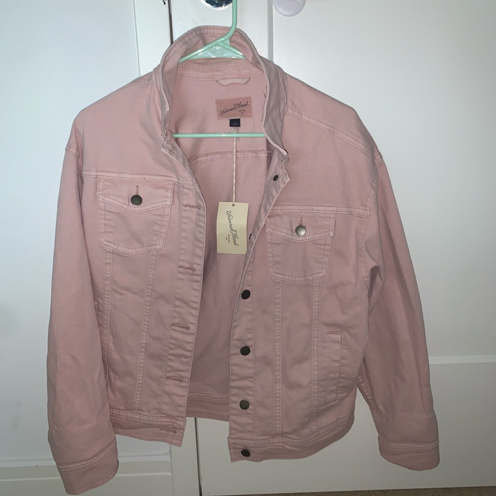 Pink jean jacket. Never worn